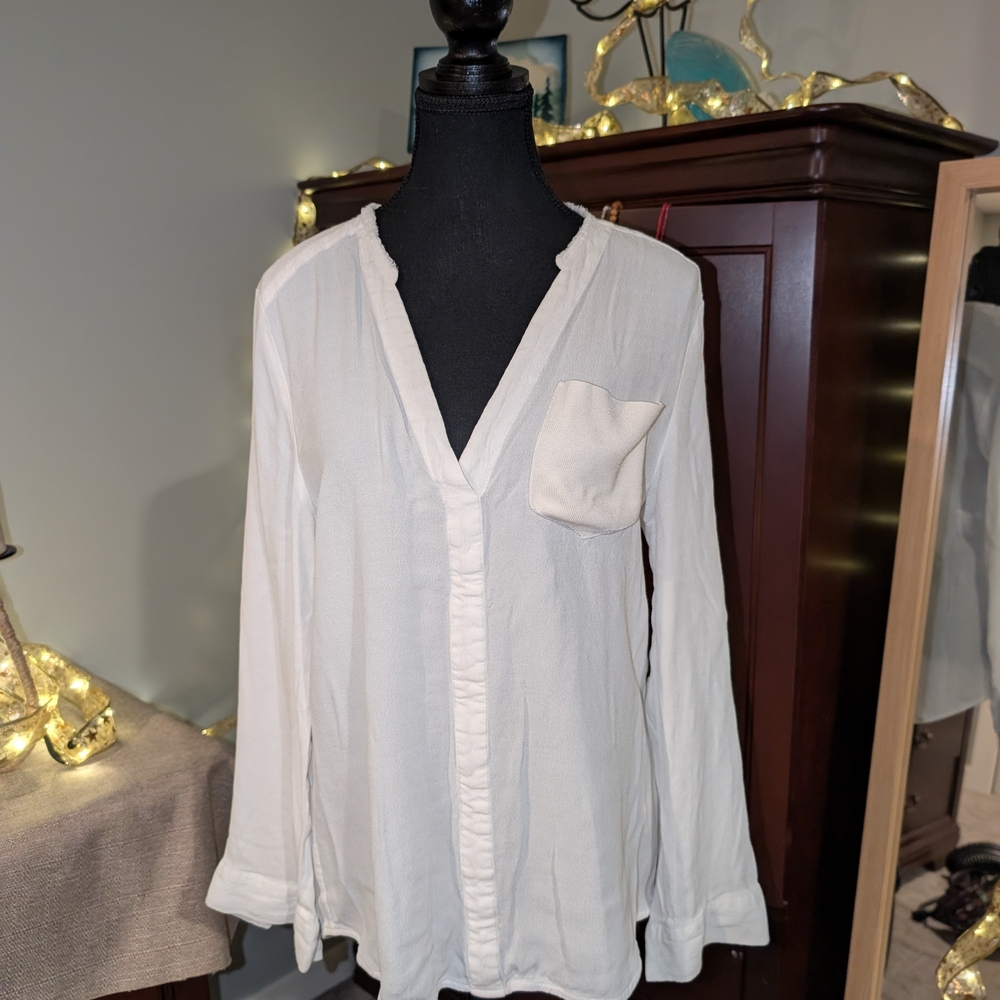 Katherine Barclay Cream Blouse
